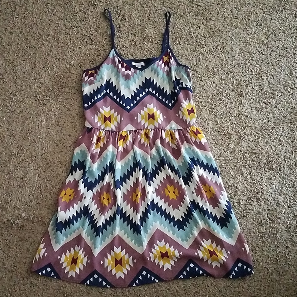 Xhilaration Aztec Chevron Print Dress